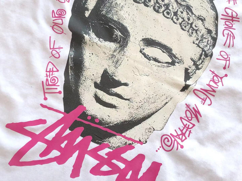 Camiseta Stussy Young Moderens Pigment Dyed Rosa