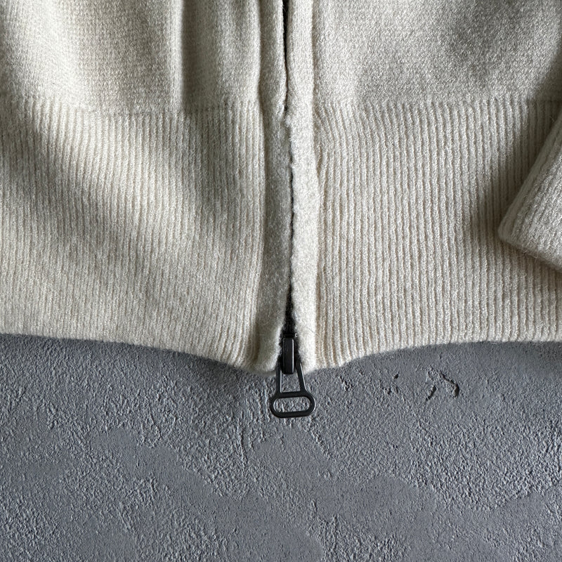 Jaqueta Corteiz Knit Zip Up Fleece Cream