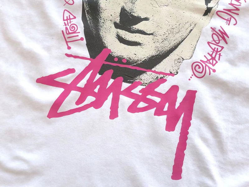 Camiseta Stussy Young Moderens Pigment Dyed Rosa