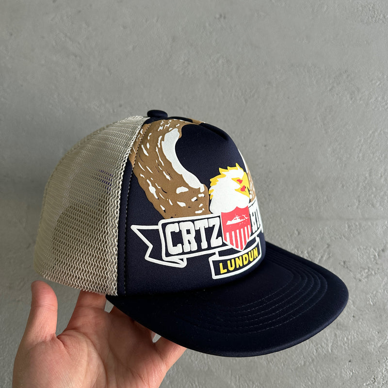 Boné Corteiz Eagle Trucker Azul