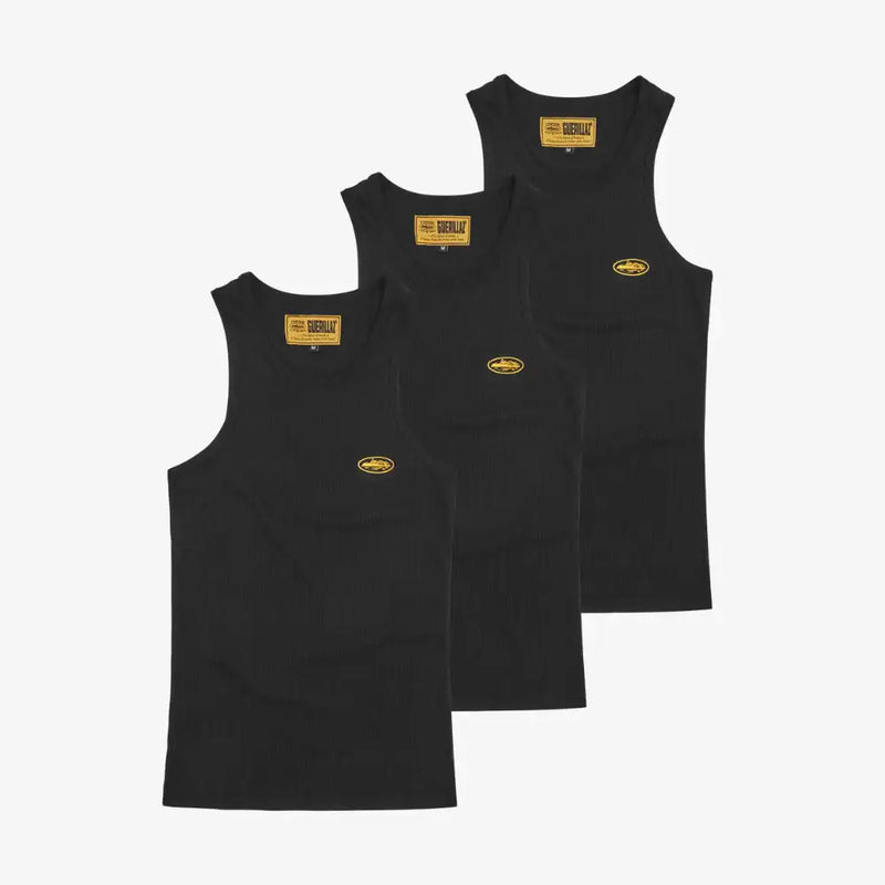 Regata Corteiz Bolo Tank Top (3-Pack) Preto