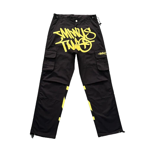 Calça Minus Two Cargo preto/amarelo