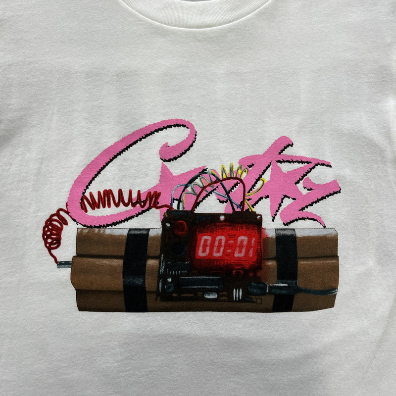 Camiseta Corteiz Rosa e Branco