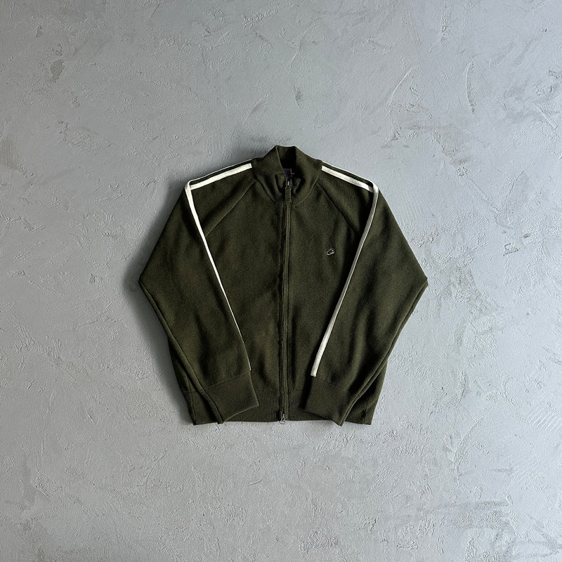 Jaqueta Corteiz Knit Zip Up Fleece Olive