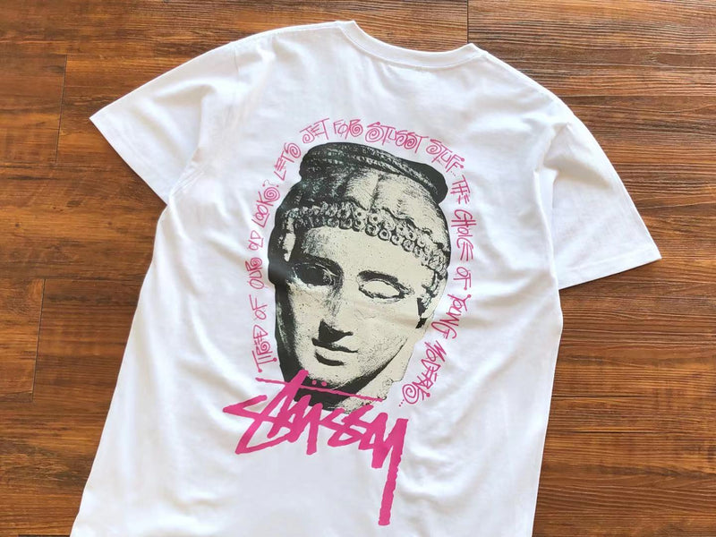 Camiseta Stussy Young Moderens Pigment Dyed Rosa