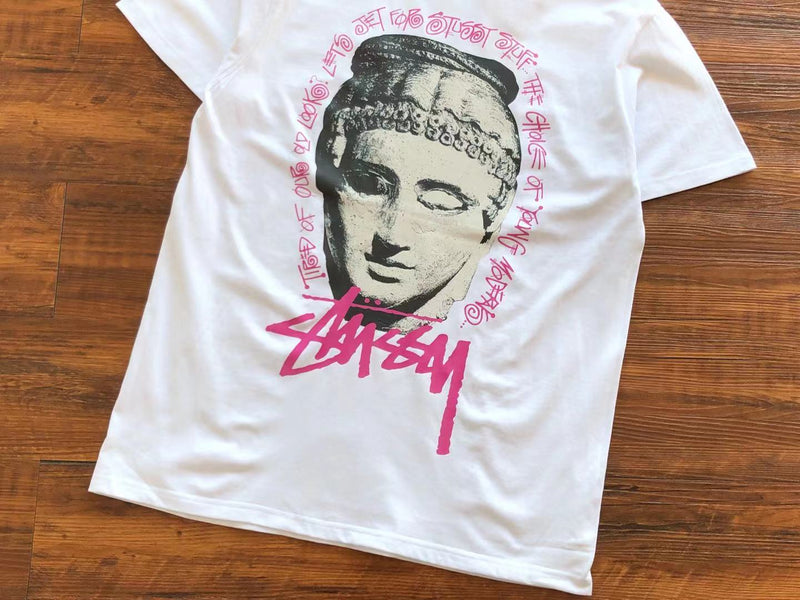 Camiseta Stussy Young Moderens Pigment Dyed Rosa