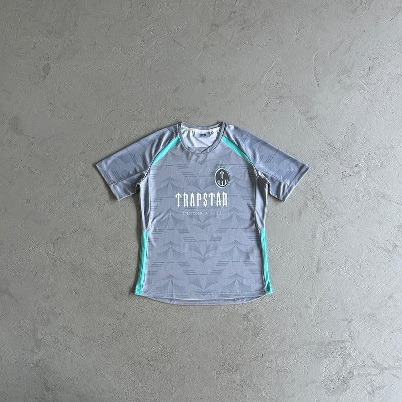 Camiseta Trapstar Football Cinza/Azul