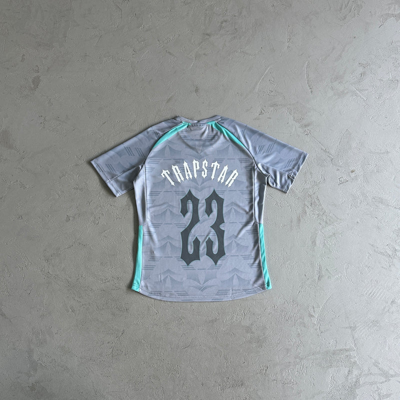 Camiseta Trapstar Football Cinza/Azul