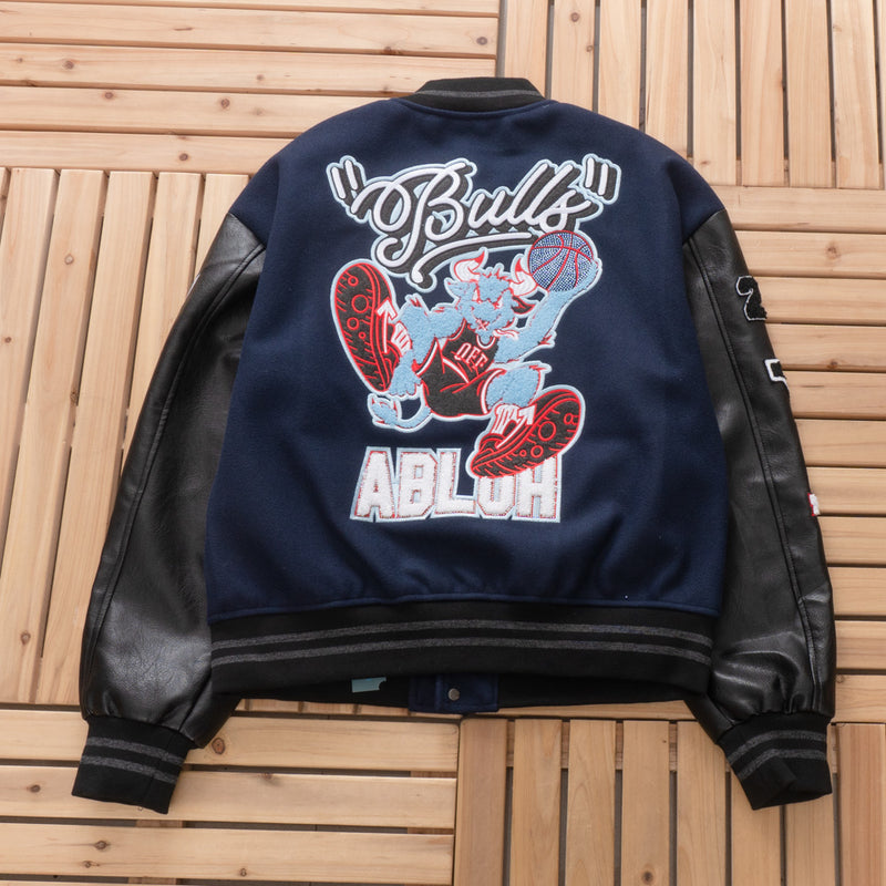 Jaqueta Off-White Varsity Chicago Bulls Blue