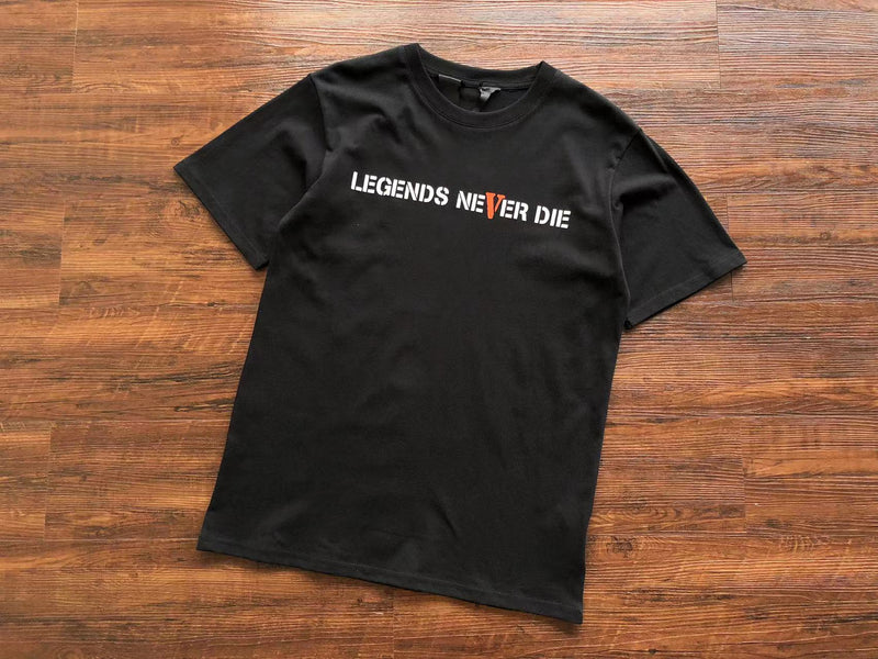 Camiseta Vlone X Juice Wrld Legends Never Die Preto