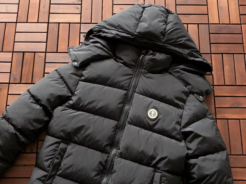 Jaqueta Puffer Trapstar Irongate Hooded Black