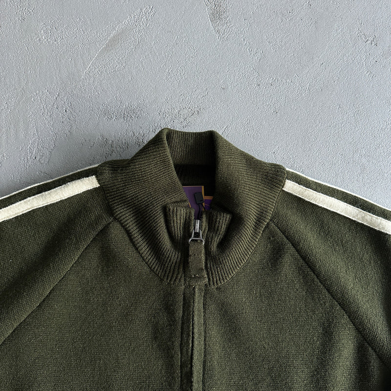 Jaqueta Corteiz Knit Zip Up Fleece Olive