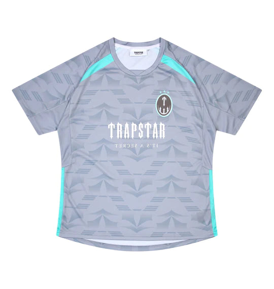 Camiseta Trapstar Football Cinza/Azul