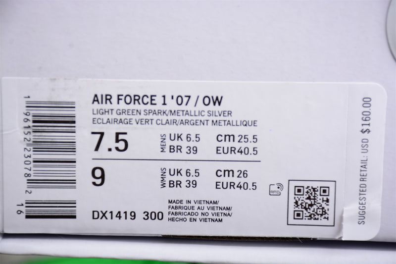 Air Force 1 Low Off-White x Nike Light Green Spark