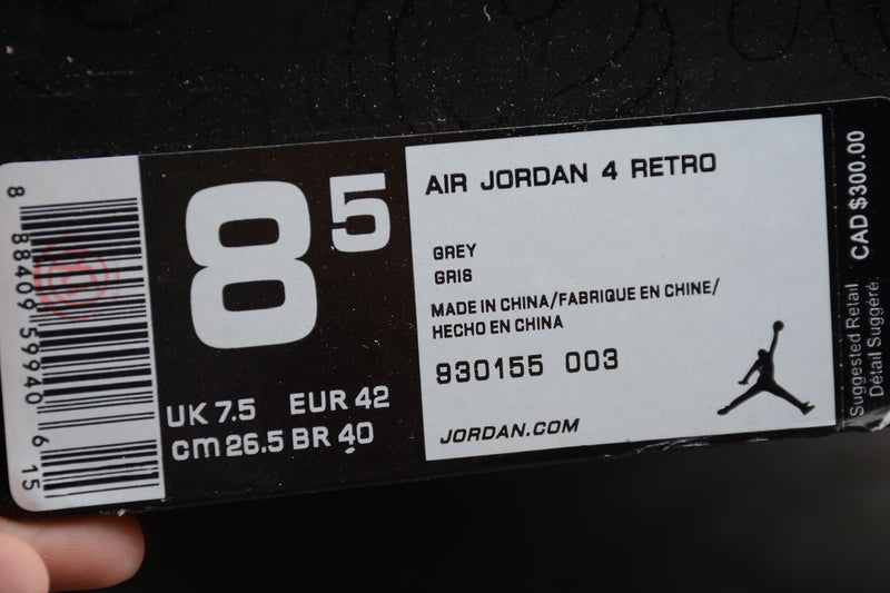 KAWS x Air Jordan 4 Retro Cool Grey