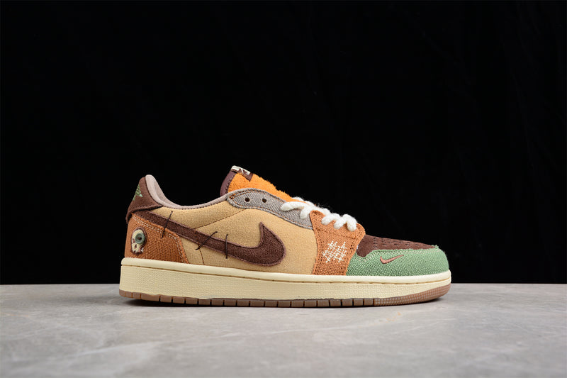 Air Jordan 1 Low Voodoo Flax and Oil Green