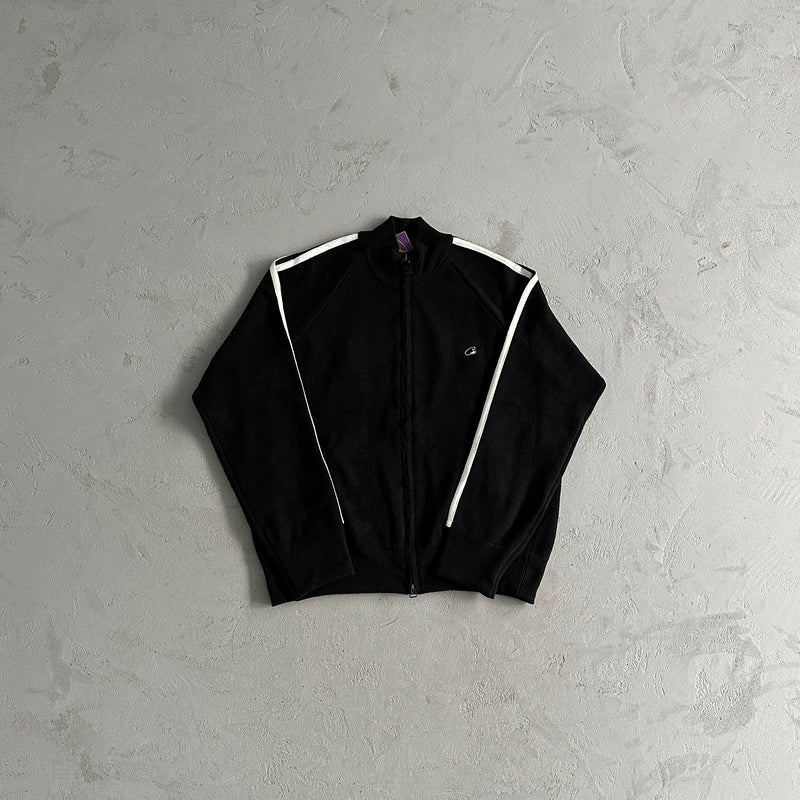 Jaqueta Corteiz Knit Zip Up Fleece Black