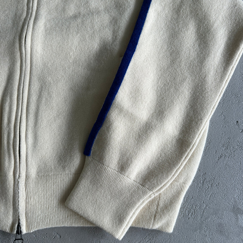 Jaqueta Corteiz Knit Zip Up Fleece Cream