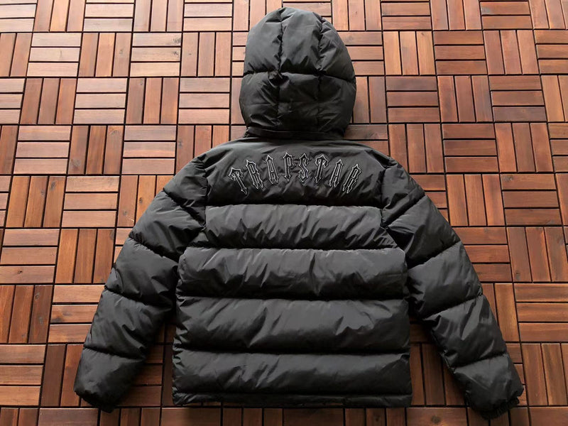 Jaqueta Puffer Trapstar Irongate Hooded Black