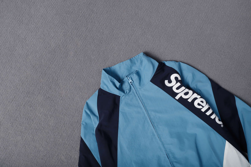 Supreme Paneled Track JacketLight Blue