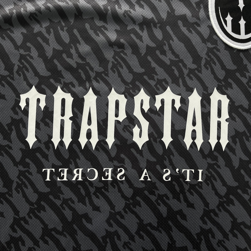 Camiseta Trapstar Football Cinza/Vermelho