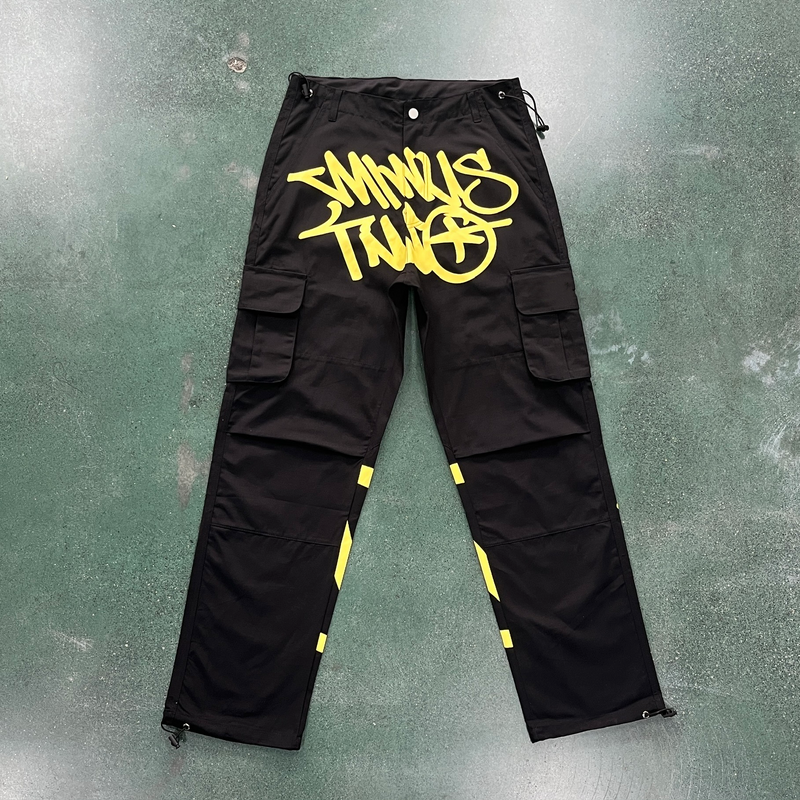 Calça Minus Two Cargo preto/amarelo