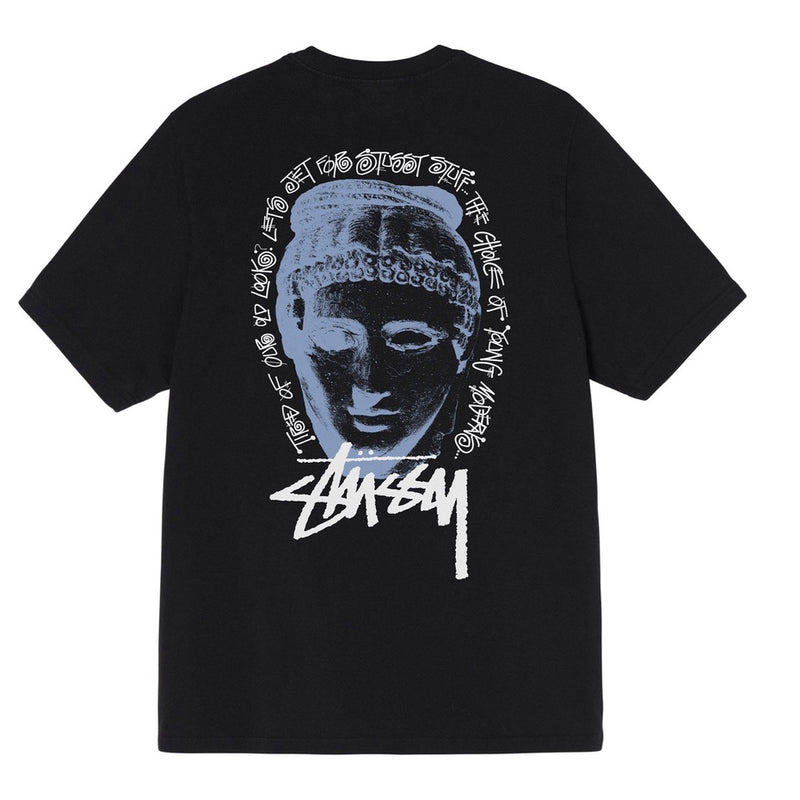 Camiseta Stussy Young Morderens Pigment Dyed Preto