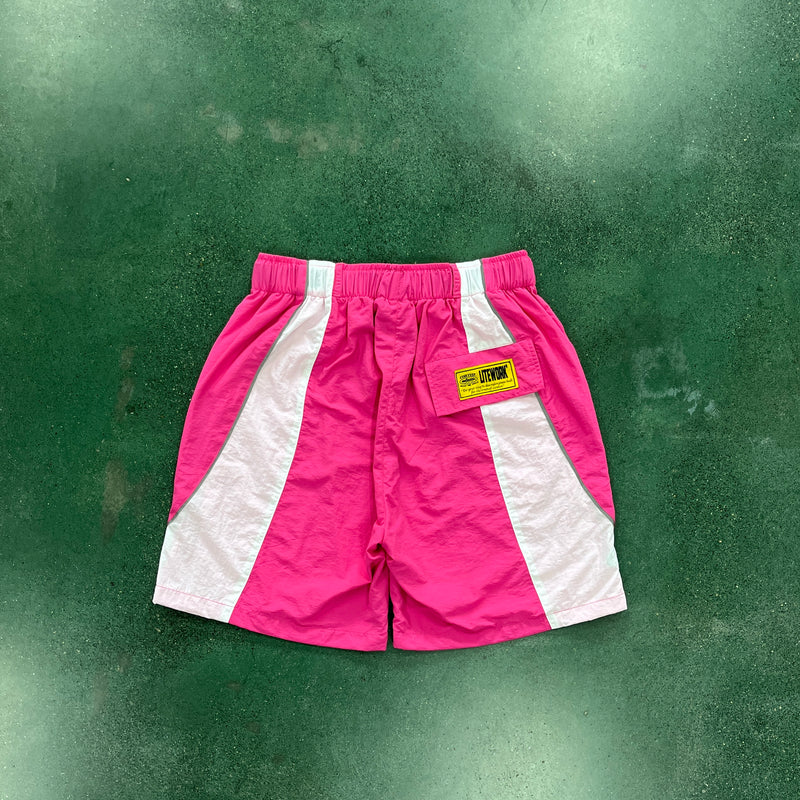 Short Corteiz Alcatraz Sun & Rain Shorts-Pink