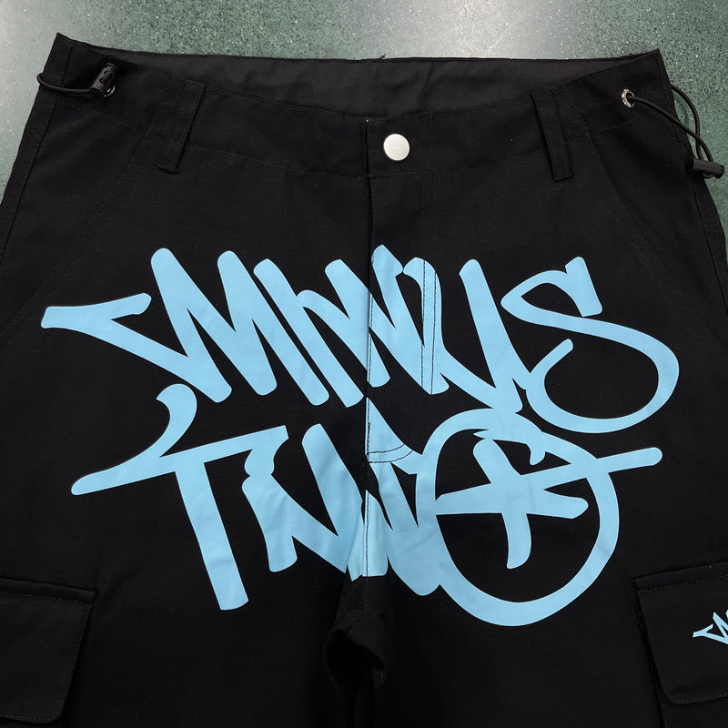 Calça Minus Two Cargo preto/azul