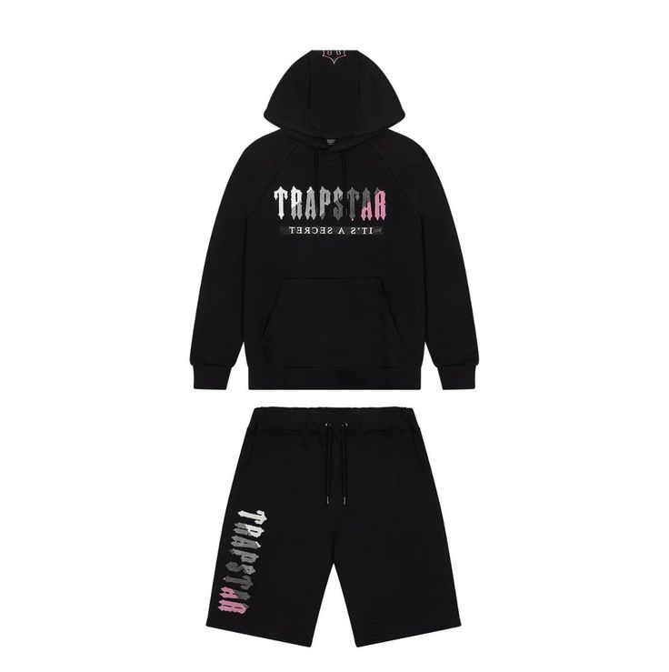 Conjunto Trapstar Decdoded Dooded Preto/Rosa