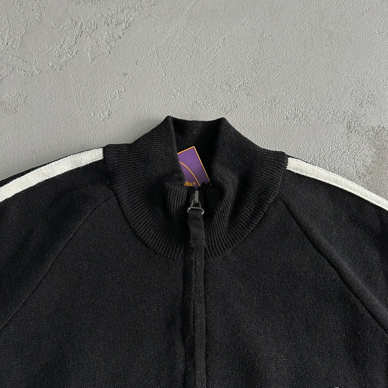 Jaqueta Corteiz Knit Zip Up Fleece Black