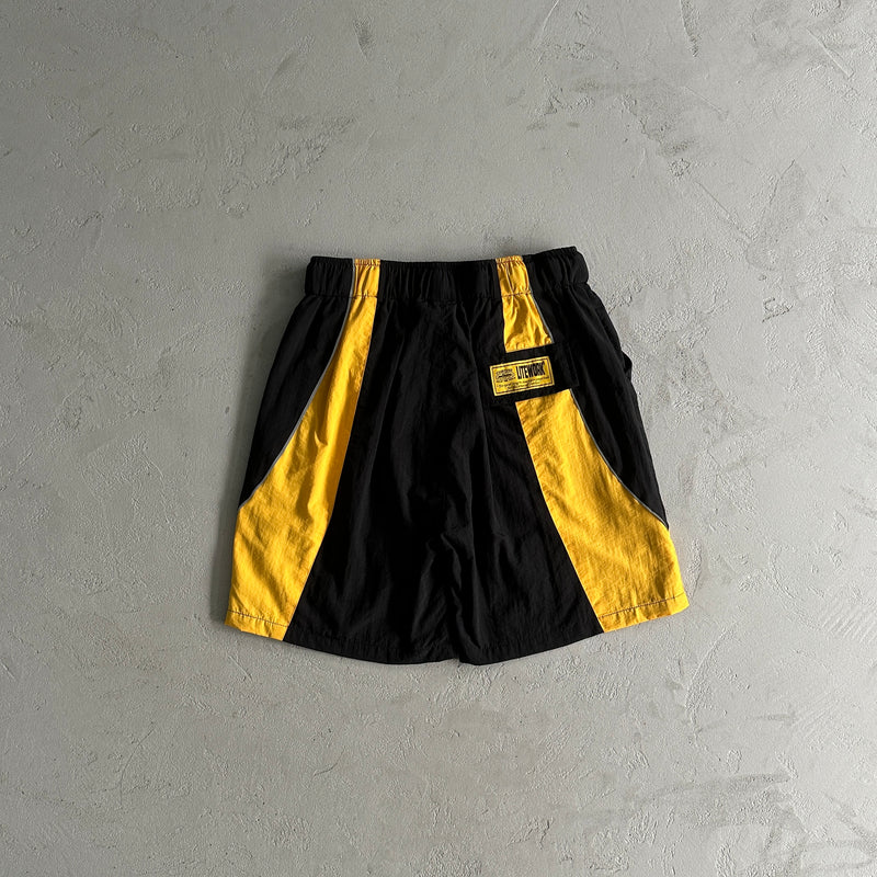 Short Corteiz Spring Alcatraz Sun & Rain Shorts-Black & Yellow