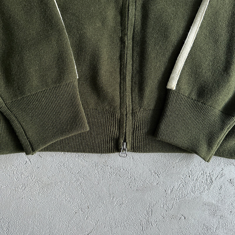 Jaqueta Corteiz Knit Zip Up Fleece Olive