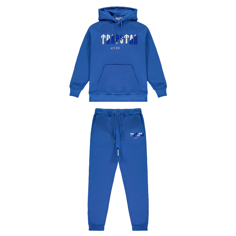 Conjunto Trapstar Chenille Decoded Hooded Azul